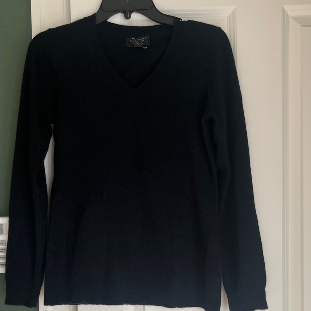 Charter Club Black Cashmere Sweater